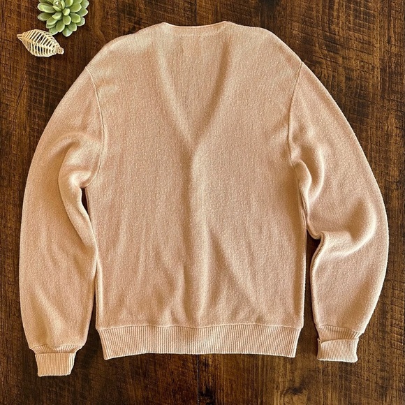 “Arnie” Arnold Palmer | 70’s Tan Grandpa Sweater Cardigan - Picture 2 of 7